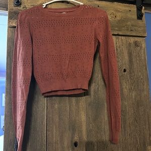 Crop copper sweater nwot
